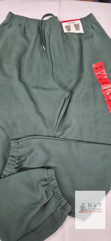 NEW LAZYPANTS Medium Sweatpants, Dark Green, 29" Inseam, Elastic Waistband, Cuffed Ankles