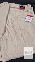 NEW Kensie Women's Size 8 Mid Rise Chino Trouser, 26" Inseam, Khaki/Beige, Stretch Cotton