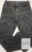 NEW Tommy Hilfiger Women's Black Corduroy Pants Size 8, Made in Vietnam, 5 Pockets, Button Fly