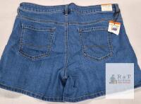 NEW Parasuco High Rise Classic Fit Denim Shorts Size 16 Women's Tummy Control Medium Blue Wash