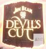 WORKING Jim Beam Devil's Cut Illuminated Wall Sign, 14"x16", LED Lighted, Branded Bar Decor, Power Adapter Included