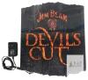 WORKING Jim Beam Devil's Cut Illuminated Wall Sign, 14"x16", LED Lighted, Branded Bar Decor, Power Adapter Included - 2