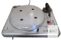 Vestax PDX-2300 Professional DJ / Scratch Artist Direct Drive Turntable w/ Stanton Headshell & D5200SK Cartridge #35U050048 Tested Powers Up , Platter Rotates .