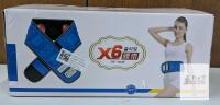 XINKE HF-169F Electric Slimming Massage Belt, Rechargeable, 18W, Adjustable 28-48&rdquo; Waist, Blue