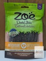 best by 04-25-2027 Zo&euml; Dental Sticks Antioxidant Cinnamon Flavour Dog Treats, 17 Sticks, 6.2oz, Made in USA