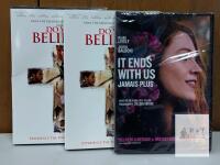 3 Sealed DVDs: Do You Believe? (2015, PG-13, Faith Drama) & It Ends With Us (2024, Romance, PG)