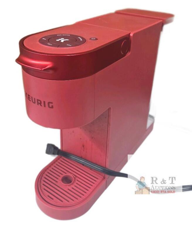 Keurig K-Slim Single-Serve Coffee Maker, Red, 8/10/12 oz Brew Sizes, 46oz Reservoir, K-Cup Compatible