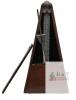 Paquet Mechanical Metronome, Maelzel Design, France, Wood, 40-208 BPM, Pyramid Case
