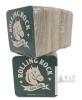 Rolling Rock Extra Pale Beer Coasters, 1999, Sealed Pack, Square Green/White, Horse Logo, 4"x4"
