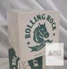 Rolling Rock Extra Pale Beer Coasters, 1999, Sealed Pack, Square Green/White, Horse Logo, 4"x4" - 3