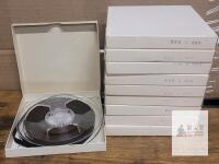 Kramer Magnetics Limited 206 &frac14;" x 600' Reel-to-Reel Audio Tape Lot &ndash; 10 Reels, 7" Size, Canada