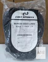 NEW Colt Sports Bungee Dock Line, Black, 7 ft, 1-Pack, Model X00300K4SR, Marine Mooring Rope