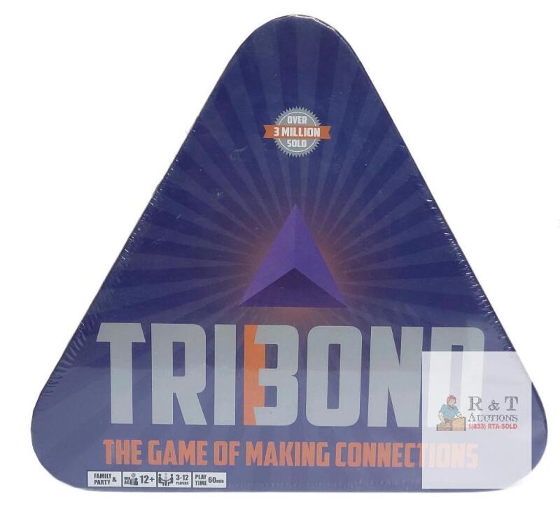 NEW Tribond Triangle Tin Edition Game by Everest, 3-12 Players, 378 Cards, Over 3 Million Sold