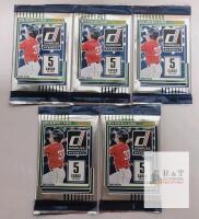 2025 Donruss Baseball Trading Card Retail Packs by Panini, 5 Cards per Pack, Travis Bazzana Cover, Lot of 5