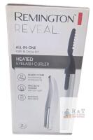 NEW Remington Reveal All-in-One Lash & Brow Kit, Heated Eyelash Curler & Lighted Tweezers, Batteries