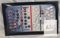Framed NHL Stanley Cup Playoff Bracket Board, SportFX, 23"x15.5", Magnets, Officially Licensed