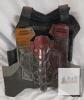 Custom Batman Armor Suit Red/Black Cosplay with Helmet & LED Chest, Adult Size, 24" Tall - 4