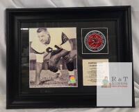 John Barrow Signed Photo Display &ndash; Canadian Football Hall of Fame, COA, 20"x16" Framed, Tiger-Cats