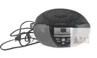 Insignia Portable CD Boombox Radio NS-B4111, AM/FM, Dual Speakers, AC/Battery, Telescopic Antenna-WORKING