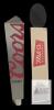 Coors Light Triangular Metal Tap Handle & Mill St. Brewery Tractor Chalkboard Tap Handle Pair