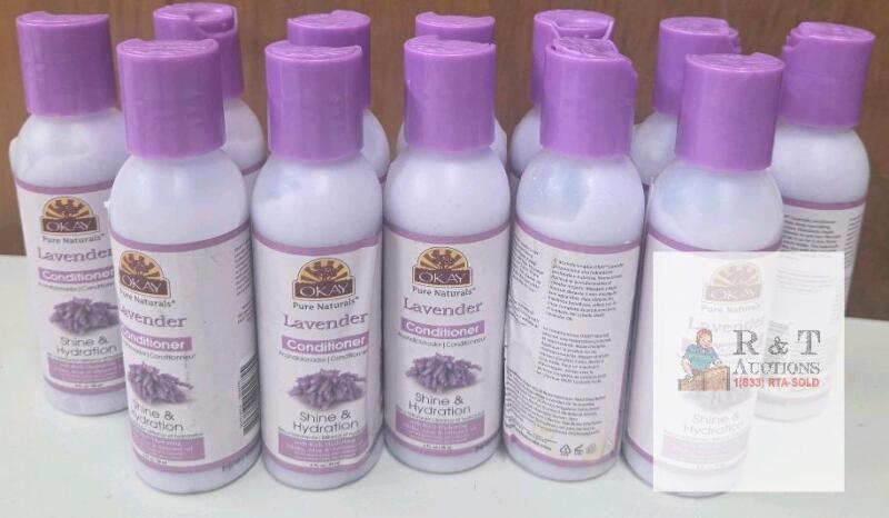 NEW OKAY Pure Naturals Lavender Conditioners 2oz Bottle, Shine & Hydration, With Aloe & Almond Oil, MAH700622L4NC