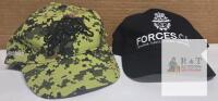 Caps - CADPAT Digital Camo & Black, Embroidered Logos, Adjustable, Canadian Forces Promotional Baseball