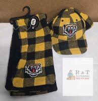 NEW Hamilton Tiger-Cats CFL Buffalo Plaid Scarf and Cap Set, Gertex, Officially Licensed