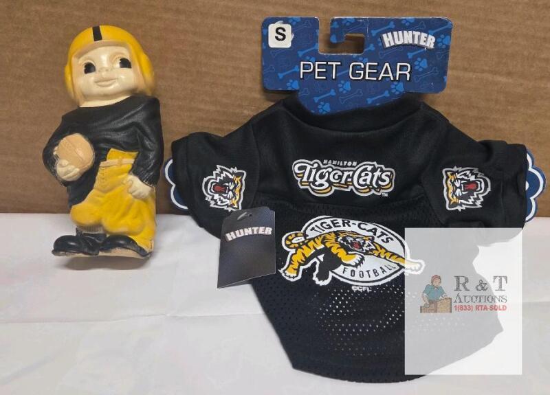 Hamilton Tiger-Cats CFL Dog Jersey Small by Hunter, Official Licensed Pet Gear,