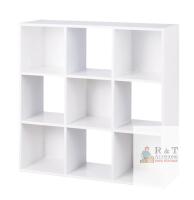 For Living 9-Cube Storage Organizer, Bookcase/Bookshelf, White. Retails for $100