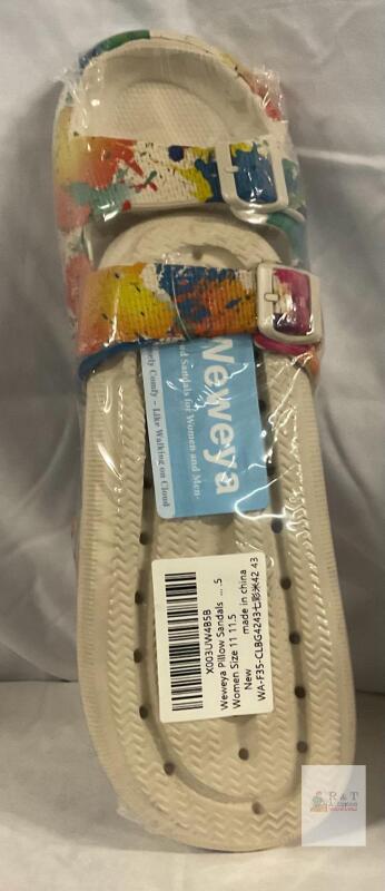 New Wewey Blue woman Sandals size 11 11.5
