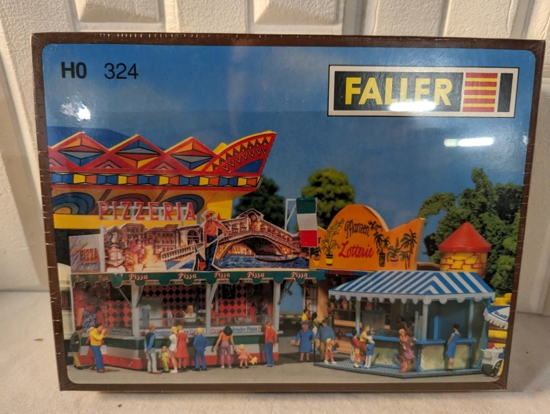 New Faller - Marktbuden - Consession Booths Model Kit.