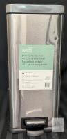 [Dings & Dents] New TYPE A Step Garbage Can, 40L, Stainless Steel, 10.75" &times; 19.81" &times; 23.13", Retails $99.99!