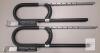 3 New - Gatekeeper Racks Locking Single Pair - Paddleboard & Surfboard Storage Rack . Galvanized Metal w/Padding . Can hold 16" -33" Wide Boards . Attach to Rack (sold separately) or Bolt to Wall - 2