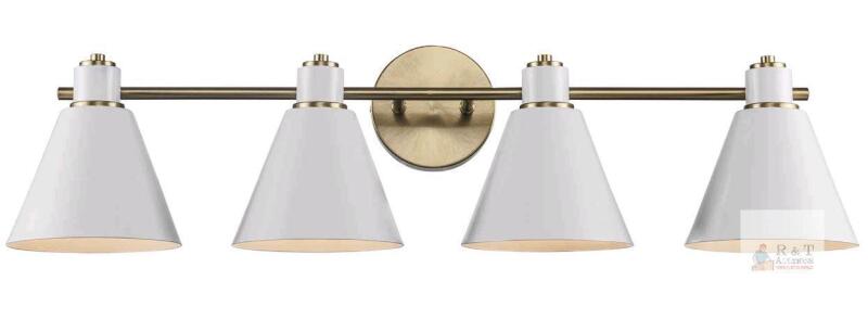 New Transglobe Lighting ForgeLume 4 Light Dimmable Vanity Light. Retails for $140