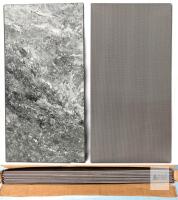 9 New 12" &times; 24" Faux Marble Interlocking Floor Panels with Grippy Lightly Padded Backing