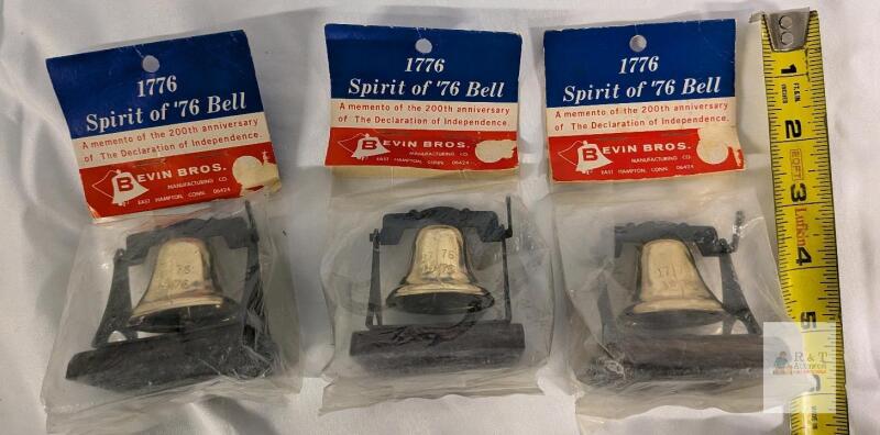 3 Vintage 1776 Spirit of 76 Bell
