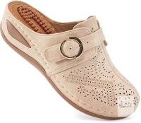 New Size 44 Women's Slip on Clogs Casual Mules Comfortable Work Shoes Women's Wedge Sandals Non Slip Slides for Women