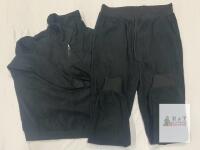 NEW JANPRINT Women's 2 Piece Tracksuit Set, Black, Size M, Zip Sweatshirt & Drawstring Joggers