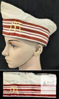 Vintage 1970s McDonald's Canada Crew Hat &ndash; Red Stripe, Golden Arches & Maple Leaf Logo, 11"x5"