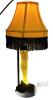 A Christmas Story APPROX 20" Leg Lamp Table Lamp &ndash; Yellow Shade, Black Fringe, Illuminated Leg, Iconic Design