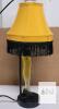 A Christmas Story APPROX 20" Leg Lamp Table Lamp &ndash; Yellow Shade, Black Fringe, Illuminated Leg, Iconic Design - 2