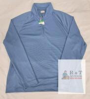 NEW Greg Norman Men's XL Light Blue Performance Quarter-Zip Pullover, Long Sleeve, New w/ Tags