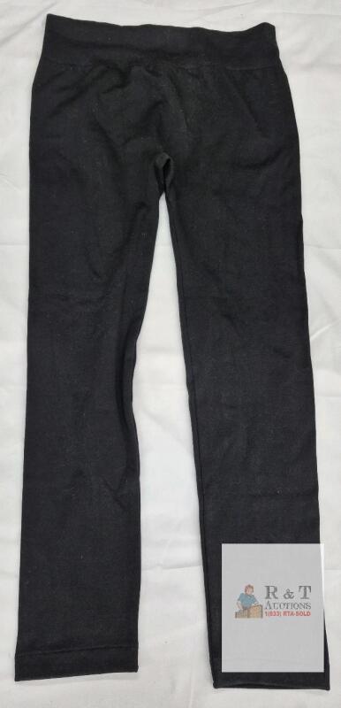 NEW Lemon Black Leggings XL, Nylon/Poly/Spandex, Pull-On Waist, ITM 6854004, Made in China