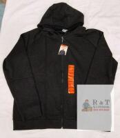 NEW 32 Degrees HEAT Men's Full-Zip Hoodie, XXL Charcoal, Moisture-Wicking, Soft Brushed Interior