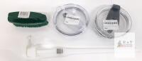 Drink Dispenser Pump Kit with 2 Airtight Lids (5.5"), Cleaning Brush, Made in China, X003S96LWR