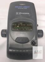 WORKING Emerson BR6355C FM/AM Bike Headlight Radio & Horn, Handlebar Mount, 3 x C Battery, Black
