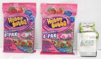 (BB2025/JN/12) 2 Hubba Bubba 4-Pak Variety GumFunko Pocket Pop! & Loki Mech Strike Monster Hunters Keychain