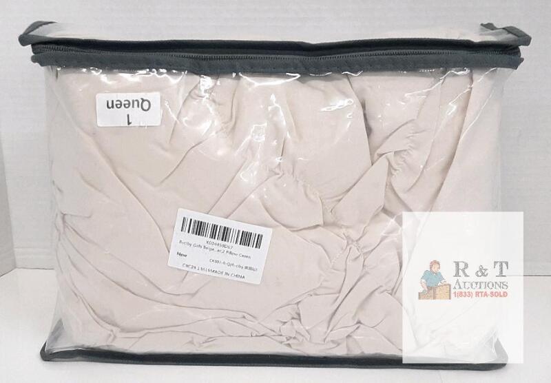 NEW Rvcbicy CK001-B-Q Queen Beige Microfiber Comforter Set with 2 Pillow Cases, Made in China