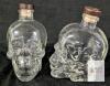 Crystal Head Vodka 750mL Skull Bottles, Set of 2, Empty, Embossed Code 8629 DAJJA, Canada Glass - 2