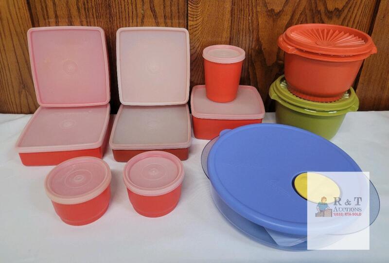 Tupperware Vintage Canada-Made Food Storage , Assorted Shapes & Sizes, Classic Colors